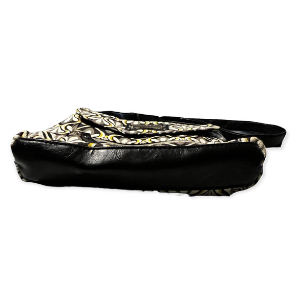 Relic Women's Black, Cream, Gray & Yellow Canvas & Faux Leather Crossbody Bag999 - Picture 5 of 11